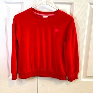 Cat & Jack (Girls) Heart Sweatshirt Size L 10-12